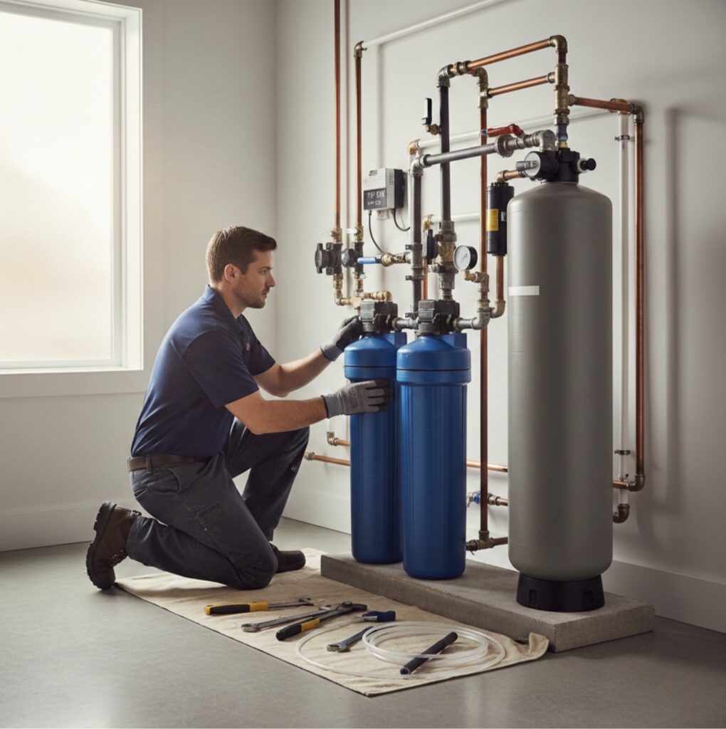 Water filtration and softener installation in Arnold, MD