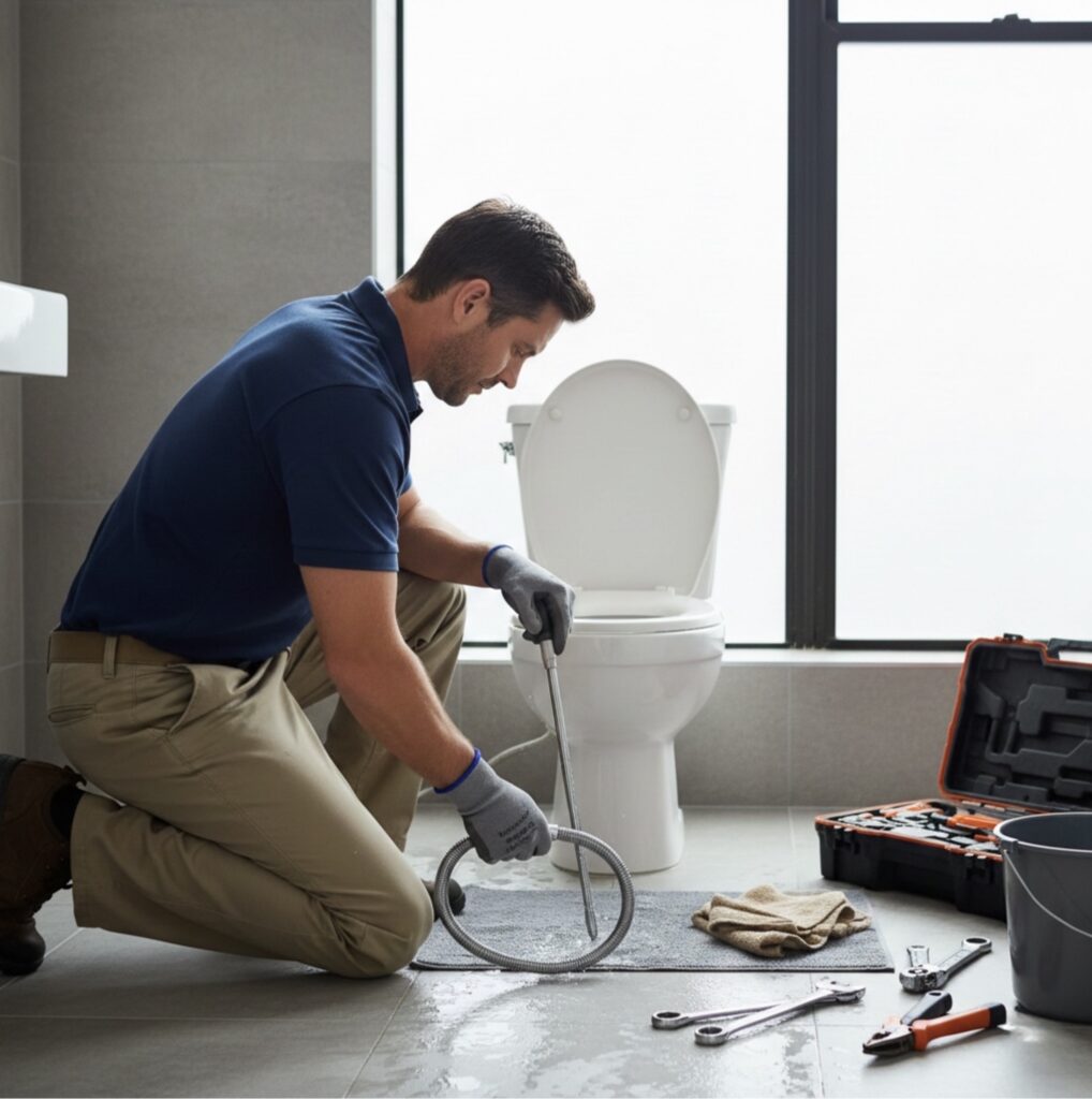 Clogged toilet repair in Annapolis, MD