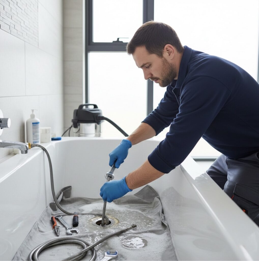 Clogged shower sink repair services in Lanham, MD.