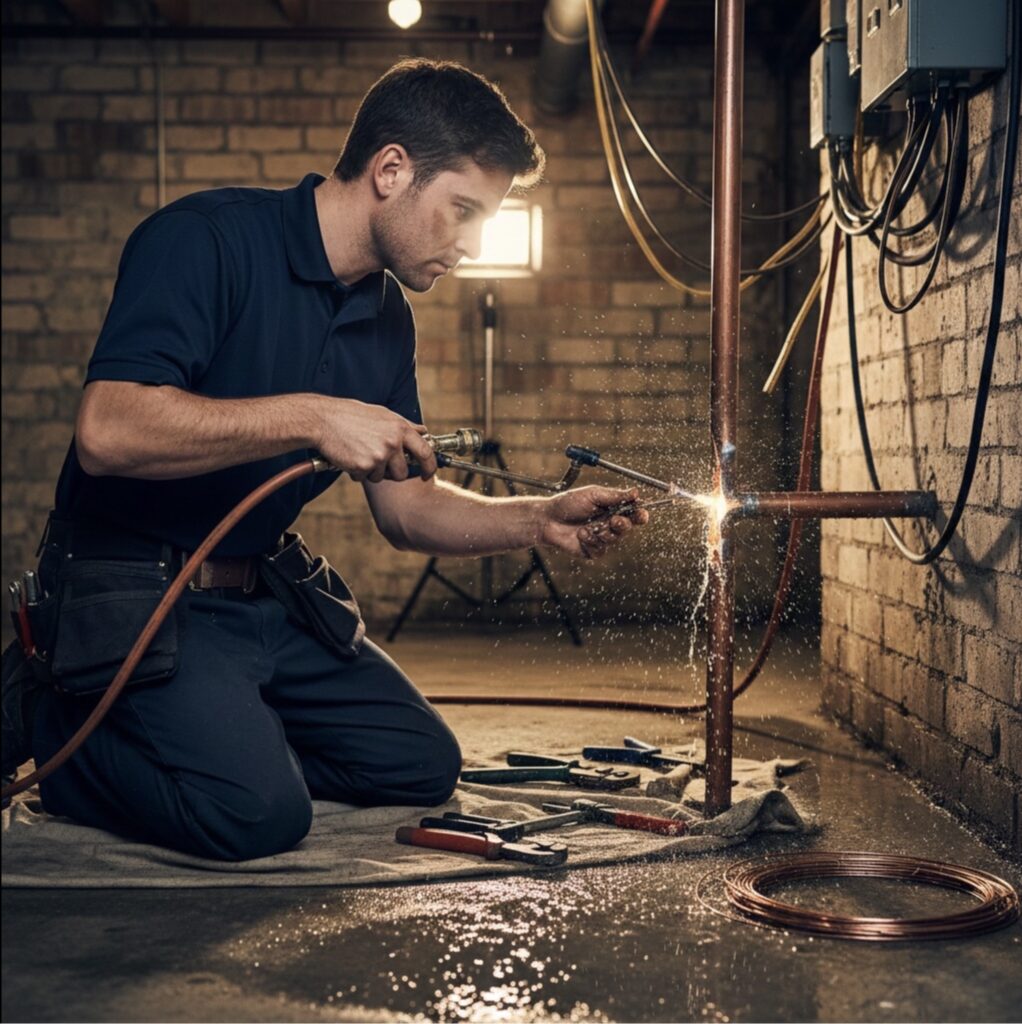 Burst pipe repair in Gibson Island, MD