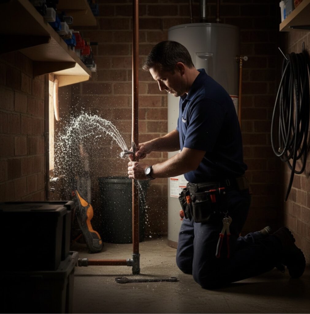 Burst pipe repair in Laurel, MD