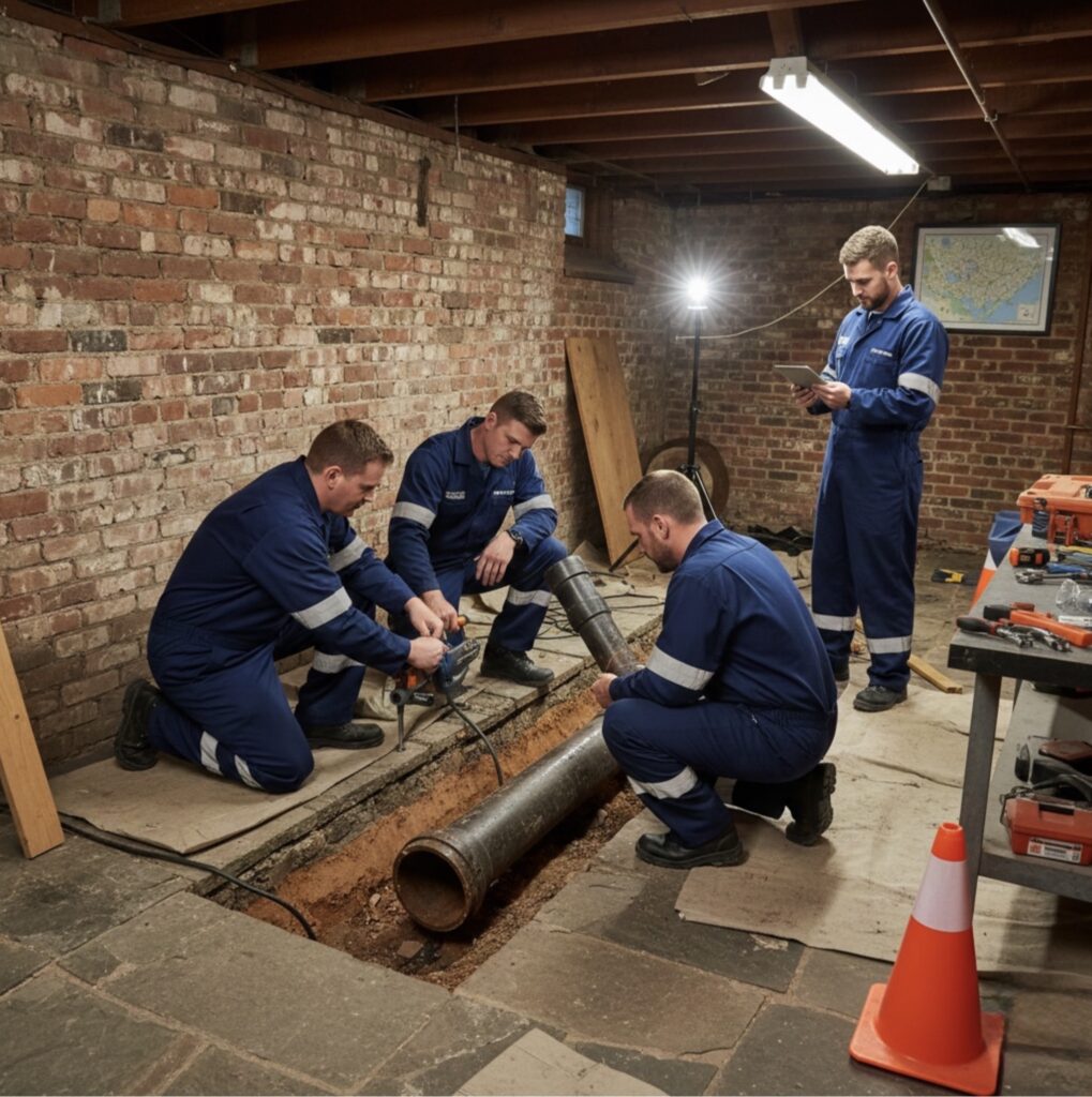 Sewer line repair in Crofton, MD