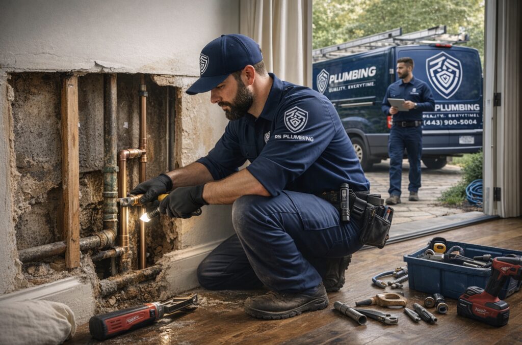 Water line repair in Davidsonville, MD