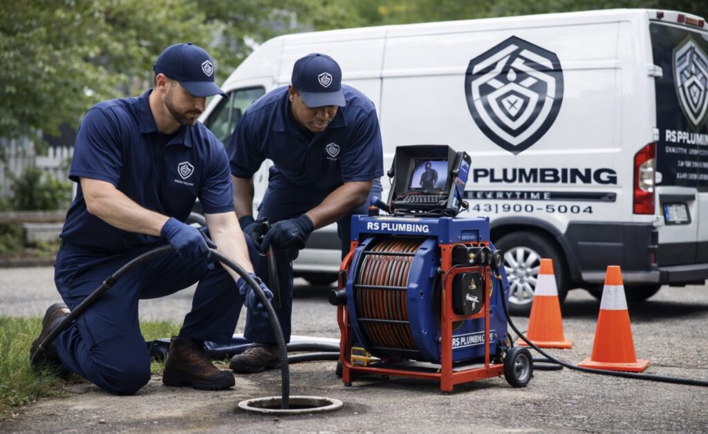 Main sewer line cleaning in Crownsville, MD