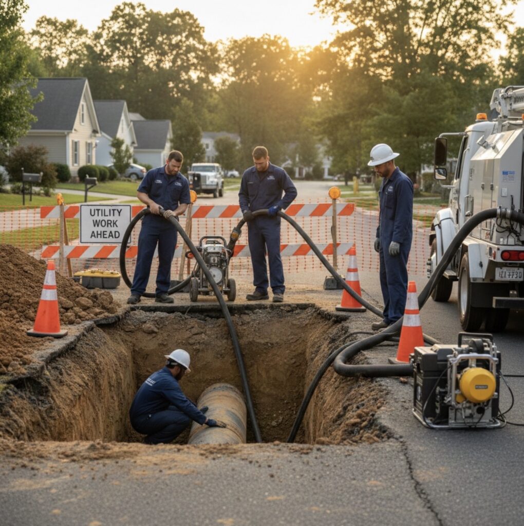 Main sewer line cleaning in Lanham, MD