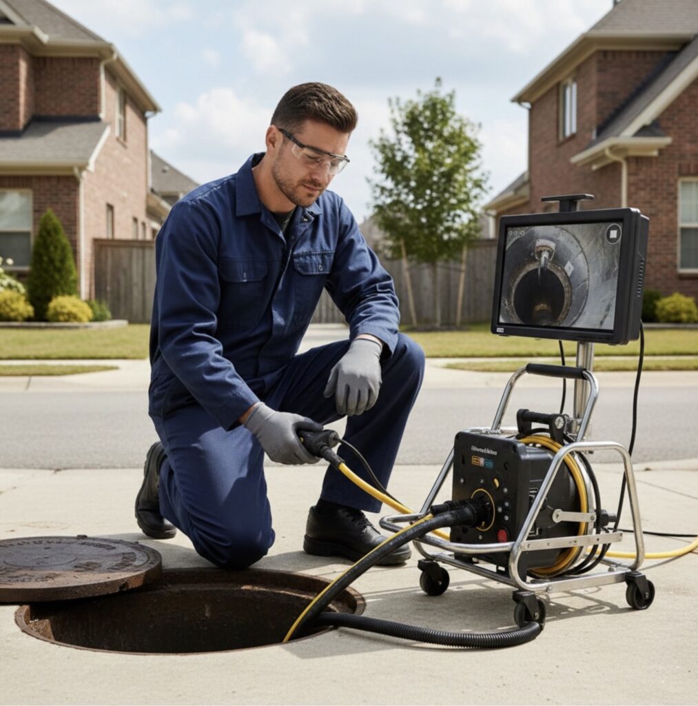 Sewer camera inspection in Davidsonville, MD